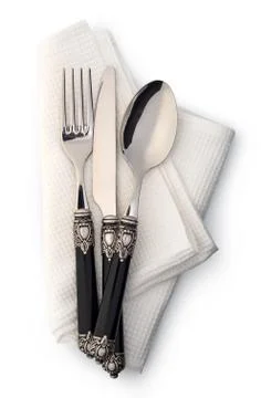 Fork, Knife and Spoon Stock Photos