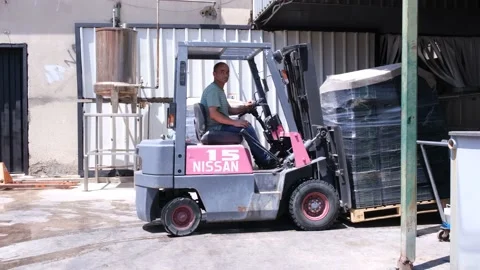 Fork Lift Worker Stock-Footage 232412836