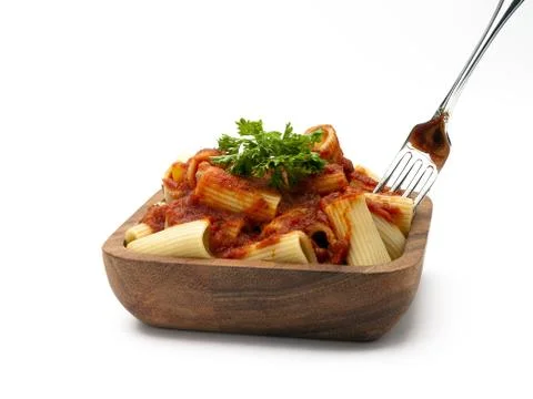 Fork in pasta Stock Photos