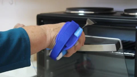 Fork for people with fine motor and motor impairments. Stock Footage 145357341