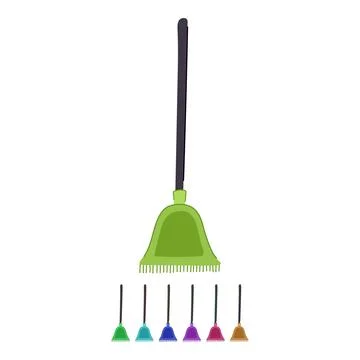 Fork rake vector cartoon graphic Ilustração Stock