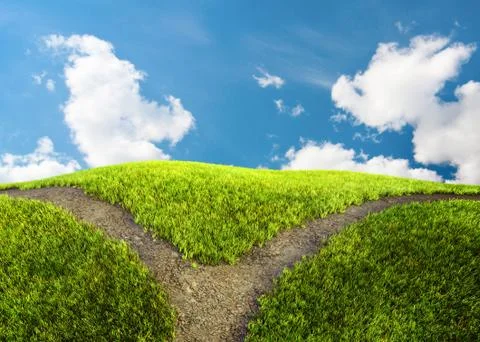 Fork in the road Stock Photos