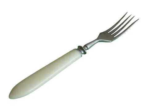 Fork Side Isolated Stock Photos