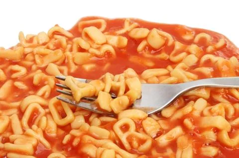 Fork in spaghetti Stock Photos
