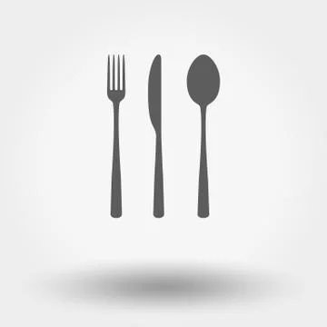Fork ,spoon and knife Stock Illustration