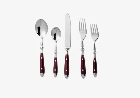 Fork, spoon and knife, isolated for site Stock Photos