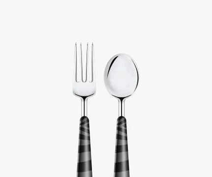 Fork spoon and knife Stock Photos