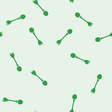 Fork spoon titanium ultralight glyph seamless pattern イラスト素材