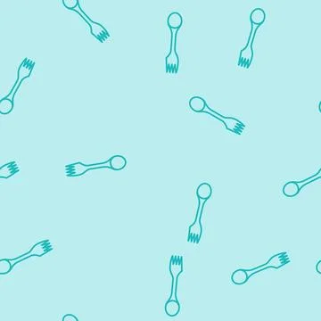 Fork spoon titanium ultralight line seamless pattern イラスト素材