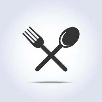 Fork spun icon Illustrazione stock