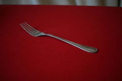 Fork on a table Stock Photos