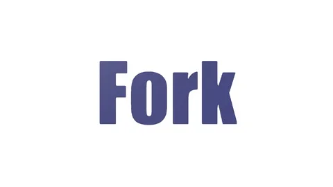 Fork Tagcloud Animated Isolated On White Stock Footage 103654456
