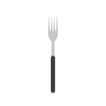 Fork vector illustration icon knife design cutlery. Cooking symbol silverware Stock Illustration