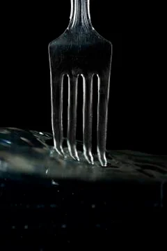 Fork in Water Stock Photos