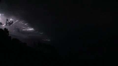 Forked lightning strikes in Australia 스톡 동영상 989135