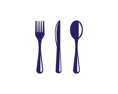Fork,knife logo vector illustration fork,knife logo vector illustration te... Stock Photos