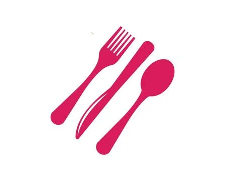 Fork,knife logo vector illustration fork,knife logo vector illustration te... Stock Photos
