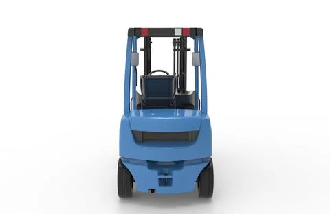 Forklift 3d illustration rendering Stock Illustration