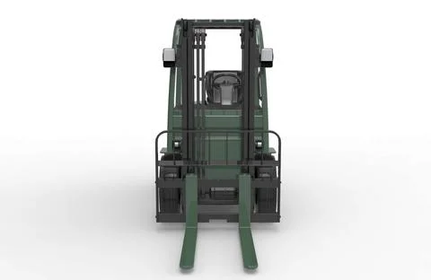 Forklift 3d illustration rendering Stock Illustration