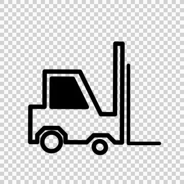 Forklift car icon, vector Stock Illustration