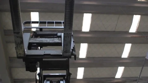 Forklift close up Stock Footage 77052683