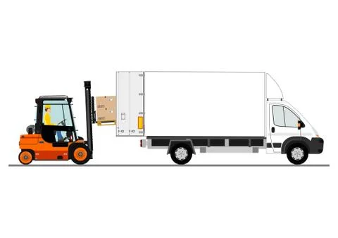 Forklift dangers Stock Illustration