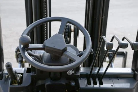 Forklift dashboard Foto stock