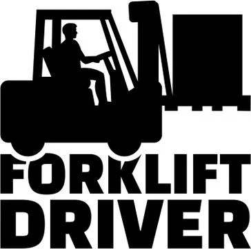 Forklift driver Stock Illustration
