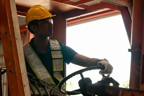 Forklift driver Stock Photos