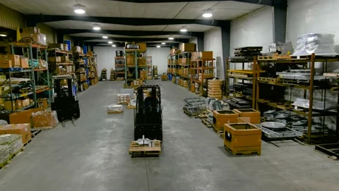 Forklift in factory Stock Footage 201265817
