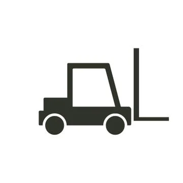 Forklift icon. Stock Illustration