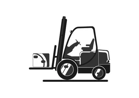 Forklift icon. Stock Illustration
