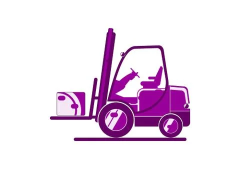 Forklift icon. Illustrazione stock