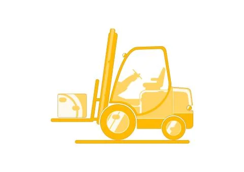 Forklift icon. Stock Illustration