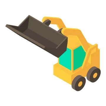 Forklift icon, isometric 3d style Illustrazione stock