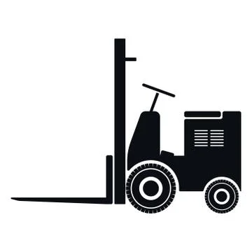 Forklift Icon, Vector Illustration Stock Illustration