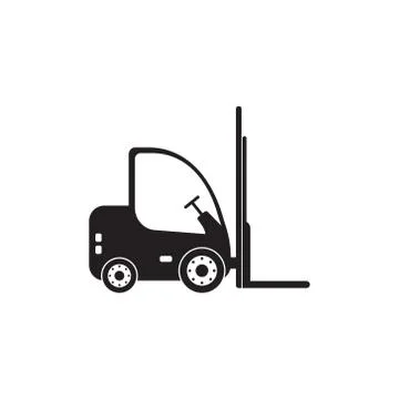 Forklift icon vector isolated Stock Illustration