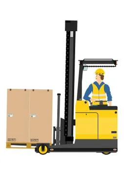 Forklift Stock Illustration
