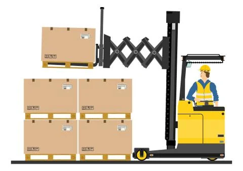 Forklift Stock Illustration