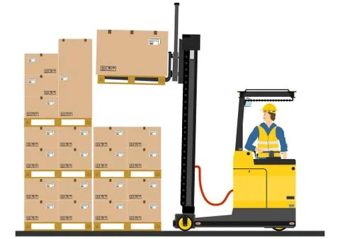 Forklift Stock Illustration