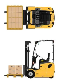 Forklift. Stock Illustration