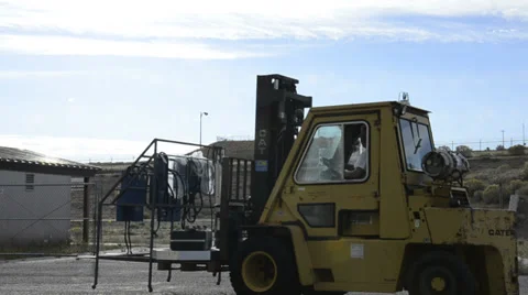 Forklift with a load 動画素材 31824270