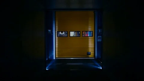 Forklift loader load boxes into a truck Video stock 74285936