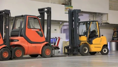 Forklift loaders Video stock 6524445