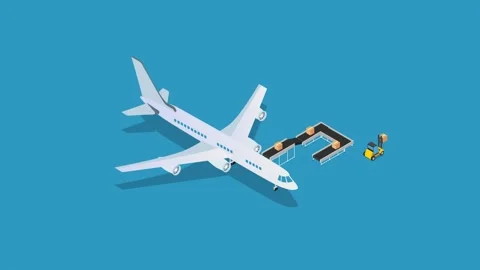 Forklift loading parcel boxes Stock Footage 258336129