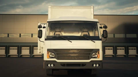 Forklift Loading Stack Of Boxes In Truck Stock Footage 45156988