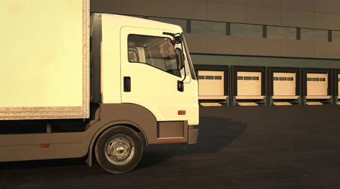 Forklift Loading Stack Of Boxes In Truck Stock Footage 45157280