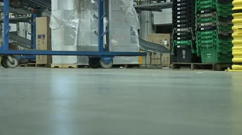 FORKLIFT LOW ANGLE PASS 2 Stock Footage 11161988