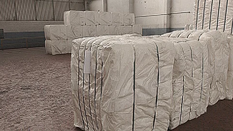 Forklift machine picks up a cargo Video stock 93868512