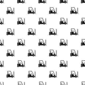 Forklift pattern seamless イラスト素材